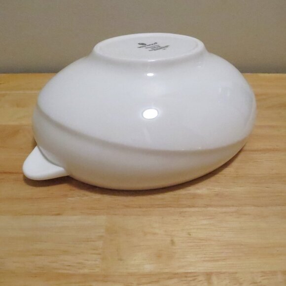 Wedgwood Solar Covered Vegetable Serving Bowl White Oval 8.5" Bone China - Picture 6 of 12